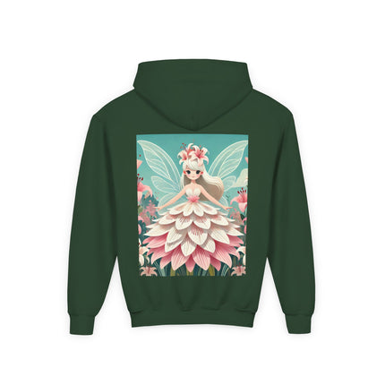 Lily Fairy in Bloom Youth Hooded Sweatshirt – Grace, Beauty & Gentle Magic