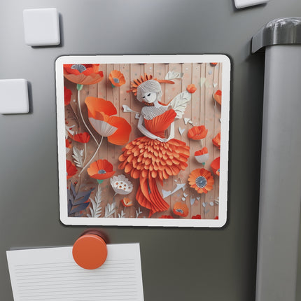 Poppy Fairy Die-Cut Magnets (4 Sizes)