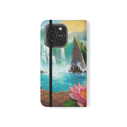 🐉💎 Wisdom's Guardian Flip Case – Dragon's Embrace & Eternal Wisdom