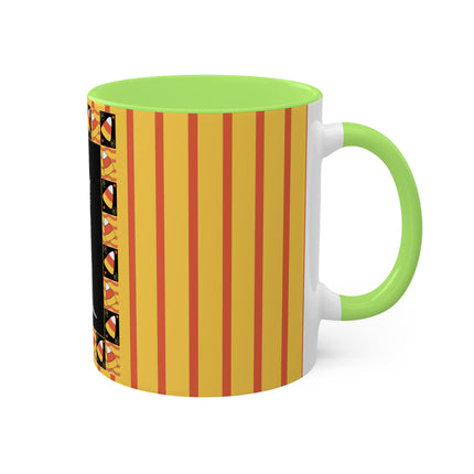 Candy Corn Skeleton Colorful Mugs (11oz, 15oz)