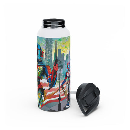 Fashion Cyberpunk CIA Robots Stainless Steel Water Bottle