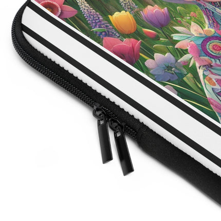 Spring Gambit: A Fairy’s Move Laptop Sleeve – Whimsical Chess & Spring Magic