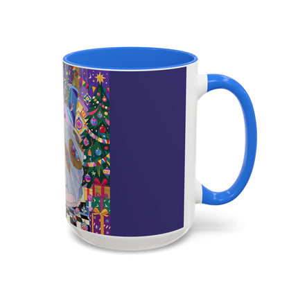 🎄✨ The Lady Of The Christmas Ornament Colorful Mug – Art Deco Holiday Fantasy