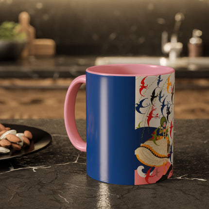 Flight of the Songbirds Colorful Mugs – Theatrical Whimsy & Colorful Harmony