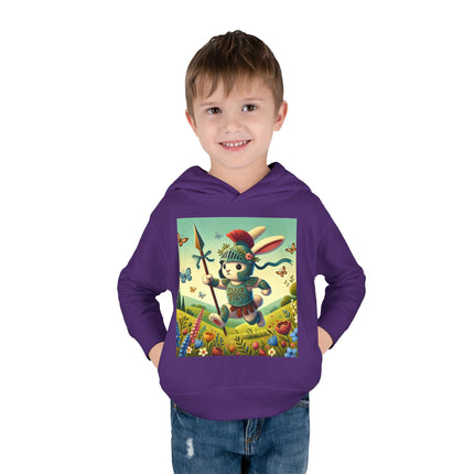 Rabbit Gladiator Toddler Pullover Fleece Hoodie