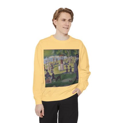 A Sunday on La Grande Jatte by Georges Seurat Unisex Garment-Dyed Sweatshirt