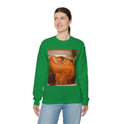 Flaming June by Frederic Leighton Heavy Blend™ Crewneck Sweatshirt