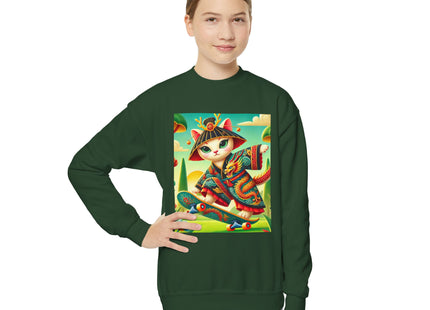 Dragon Dance on Wheels Youth Crewneck Sweatshirt