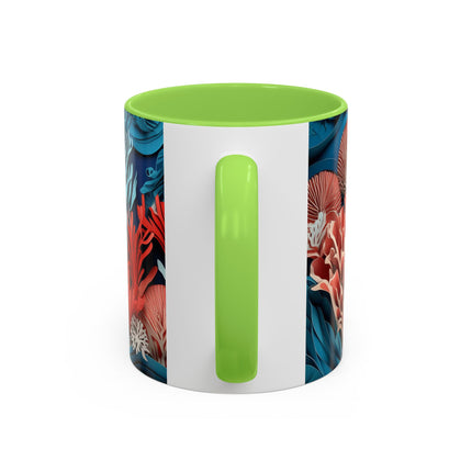Enchanting Underwater Scene Colorful Mugs (11oz, 15oz)