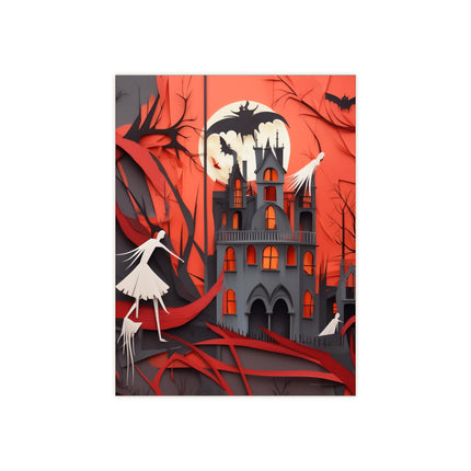 Halloween Night Scene Ceramic Tile