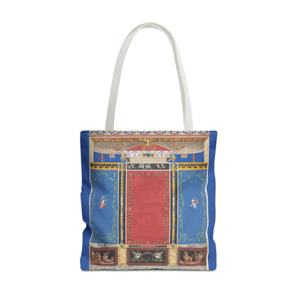 Trompe L’Oeil Designer Tote Bag – Columns, Swans and Vases (AOP)