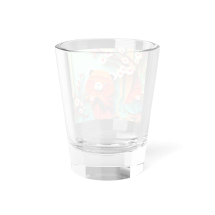 A Playful Red Panda Shot Glass, 1.5oz