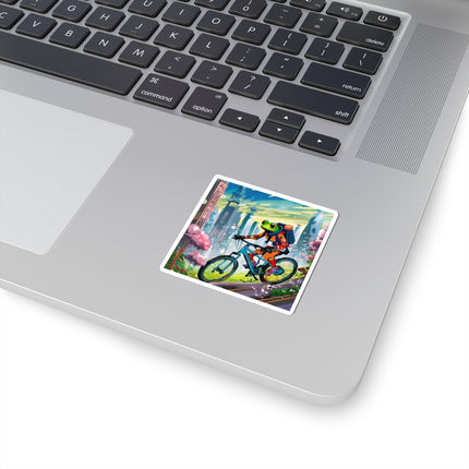 Cyberpunk Frog Kiss-Cut Stickers (4 Sizes)