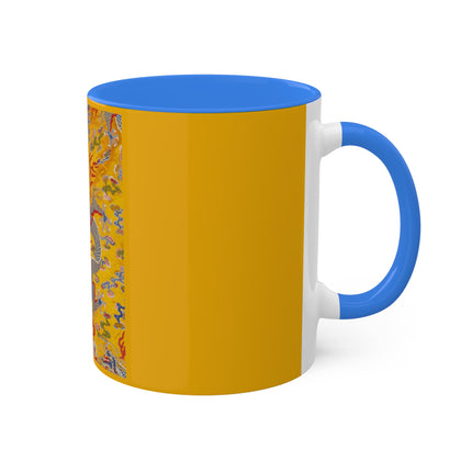 The Imperial 12-Symbol Robe, A Dragon's Regalia Colorful Mugs, 11oz