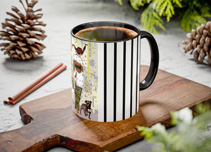 Wrapped in Elegance Colorful Mugs (11oz, 15oz)