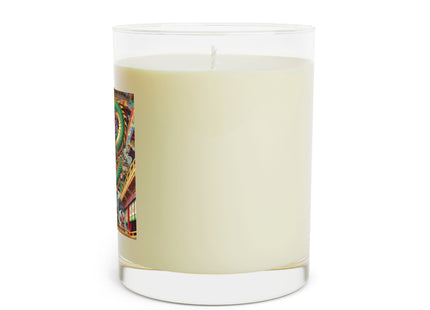 Tibetan Dragon Over Kabuki Duel Scented Candle - Full Glass, 11oz