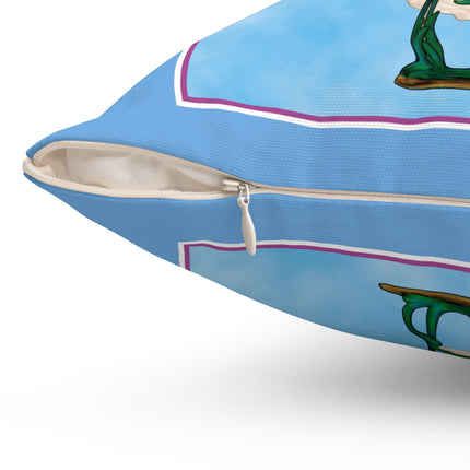 Enchanting Serenity Spun Polyester Square Pillow