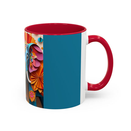 Elephant at an Autumn Festival Colorful Mugs (11oz, 15oz)