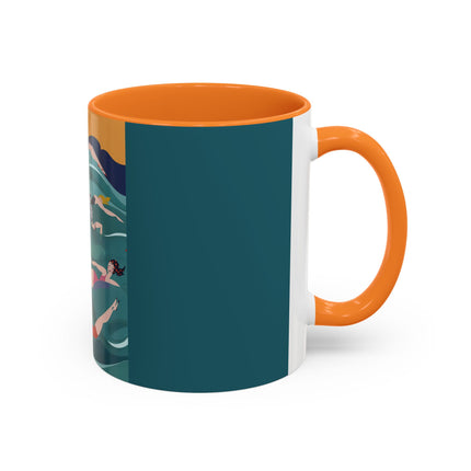 Summer Splash Colorful Mugs – Retro Beach Joy & Carefree Summer Vibes