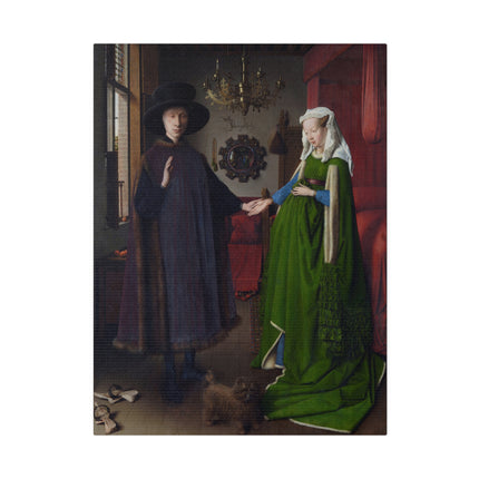Arnolfini Portrait by Jan Van Eyck Matte Canvas, Stretched, 0.75"