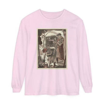 Bric-A-Brac by Fernand Siméon Garment-dyed Long Sleeve T-Shirt