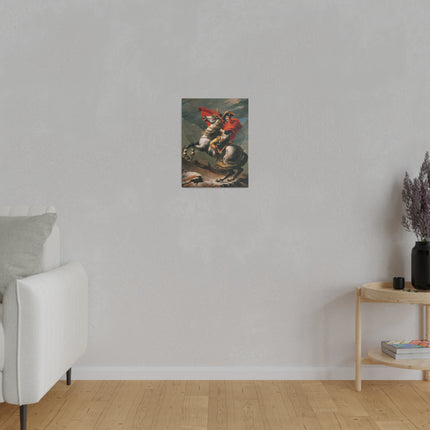 Napoleon Crossing the Alps by Jacques-Louis David Matte Canvas, Stretched, 0.75"