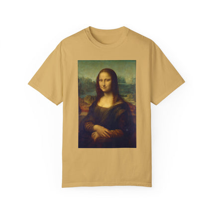Mona Lisa by Leonardo da Vinci Unisex Garment-Dyed T-shirt
