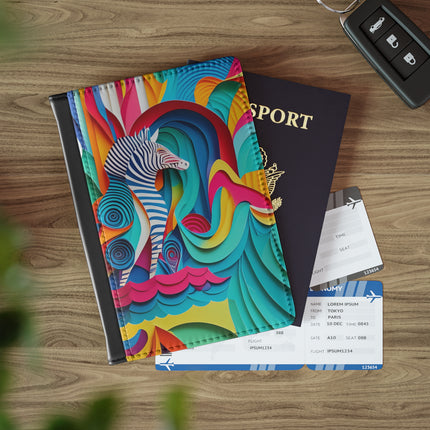 Surfing Zebra Passport Cover
