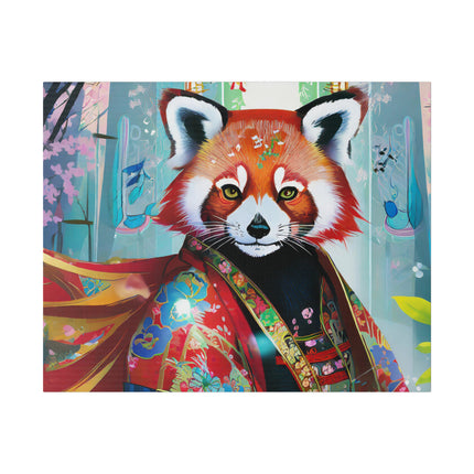 Cybernetic Red Panda Matte Canvas, Stretched, 0.75"