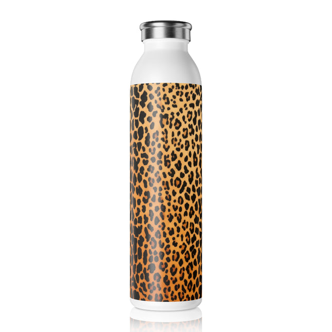 Classic Leopard Print Slim Water Bottle