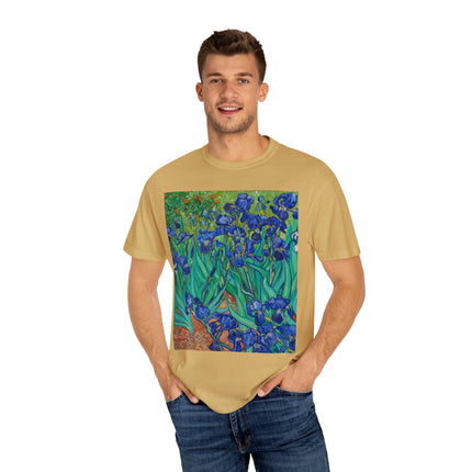 Irises by Van Gogh Unisex Garment-Dyed T-shirt