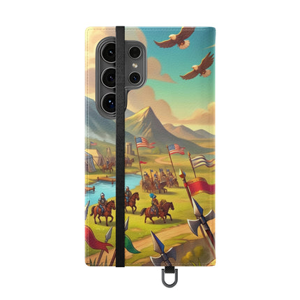 🦅⚔️ Watchful Guardian Flip Case – Courage, Leadership & Noble Adventure