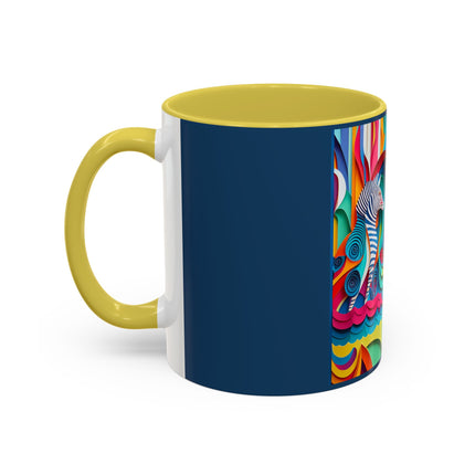 Surfing Zebra Colorful Mugs (11oz, 15oz)