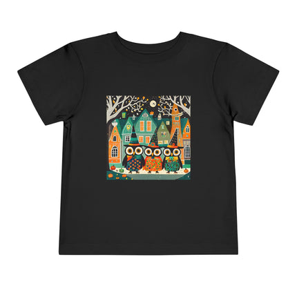Night of the Trick-or-Treating Owlets Toddler Short Sleeve Tee