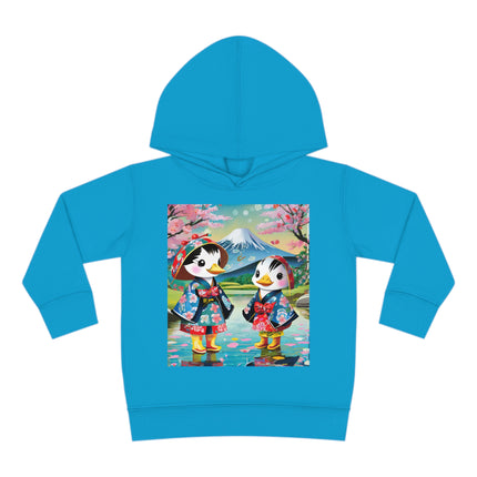 Rainy Day Ducks Toddler Pullover Fleece Hoodie