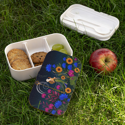 🌙🕯️ The Lady Of The Midnight Garden Bento Lunch Box – Art Deco Nocturne