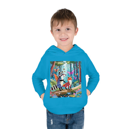 Whimsical Woodland Toddler Pullover Fleece Hoodie
