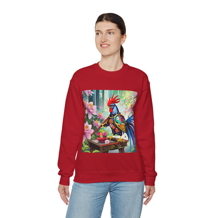 Cyberpunk Rooster Unisex Heavy Blend™ Crewneck Sweatshirt