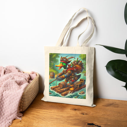 The Daring Drake Cotton Canvas Tote Bag – Adventure, Freedom & Mythic Storytelling