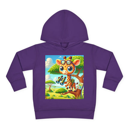 Giraffe Lookout Toddler Pullover Fleece Hoodie