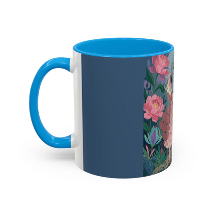 The Ladies And The Enchanted Macaw Colorful Mugs – Art Deco Botanical Elegance