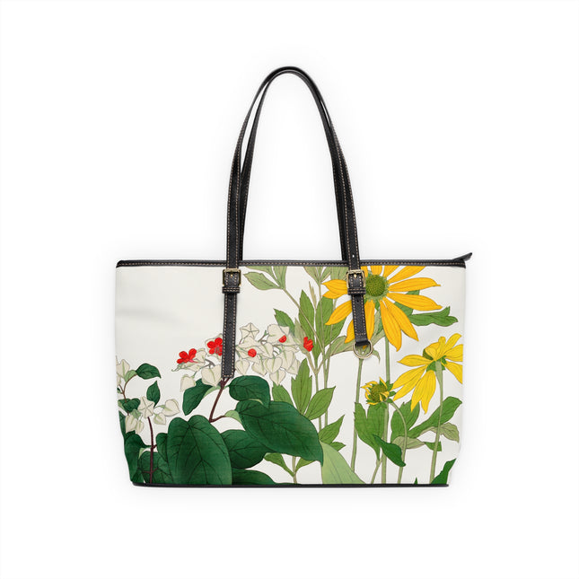 Clerodendrum & Rudbeckia by Tanigami Kônan PU Leather Shoulder Bag