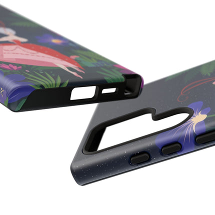 🌺✨ The Lady Of The Starlit Enchanted Garden Phone Case – Art Deco Floral Fantasy