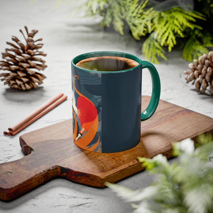 Flame of the Tempest Colorful Mugs – Fiery Storm & Dramatic Elegance
