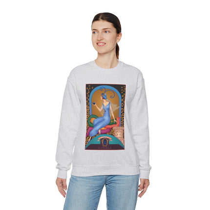 September & Sapphire (from the Gem Series) by Sofia Chiostri Heavy Blend™ Crewneck Sweatshirt