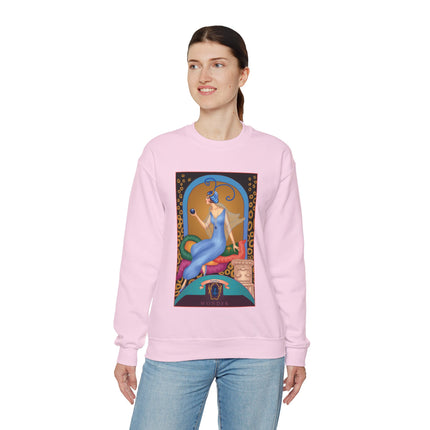September & Sapphire (from the Gem Series) by Sofia Chiostri Heavy Blend™ Crewneck Sweatshirt