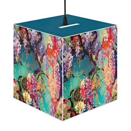 Golden Wisteria Symphony Light Cube Lamp