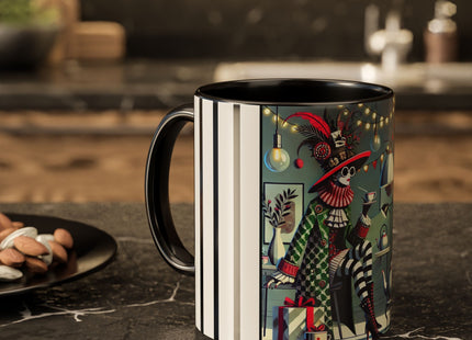 Whimsical Christmas Tea Party Colorful Mugs (11oz, 15oz)
