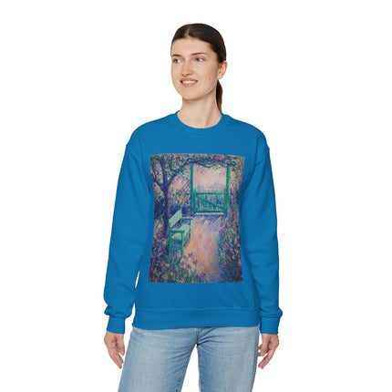 The Artist’s Garden (The Green Chair) by Theodore Earl Butler Heavy Blend™ Crewneck Sweatshirt