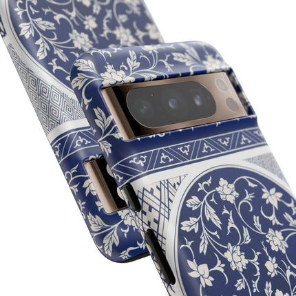 Blue Flower Pattern by Owen Jones Phone Cases